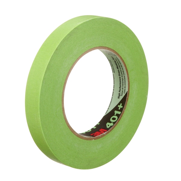 Masking Tape, 3/4x60 yd., Green, PK48, 3/4" W x 60 yds. L, Green, 48 PK